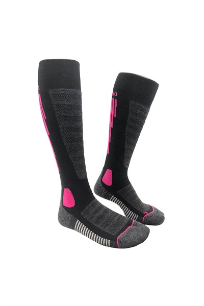 Belowzero Diz altı Havlu Taban Yünlü 2'li Set Kadın Kayak Çorabı